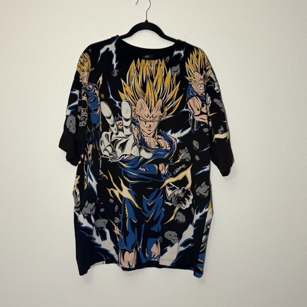 Calidoscopic Dragon Ball Z Majin Vegeta Anime Graphic T-Shirt Top Streetwear XXL